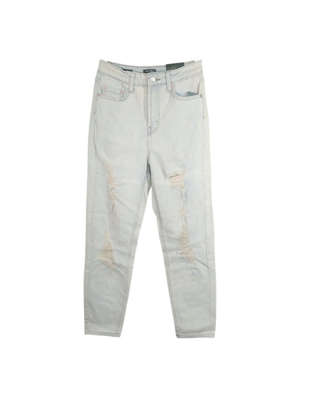 Wild Fable Highest Rise Mom Jean Ripped Jeans Women Size 00 24 Light Acid Wash